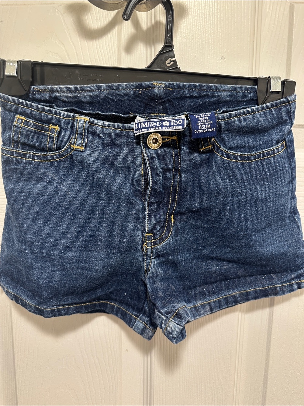 Limited Too Classic Indigo Denim Shortie Shorts